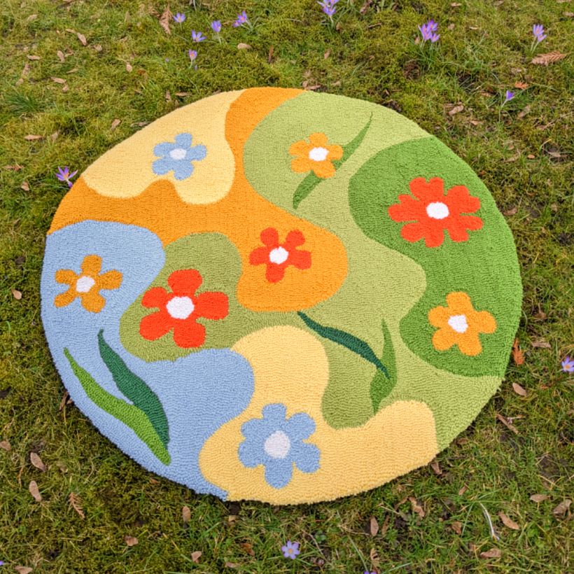 Flower garden rug  1