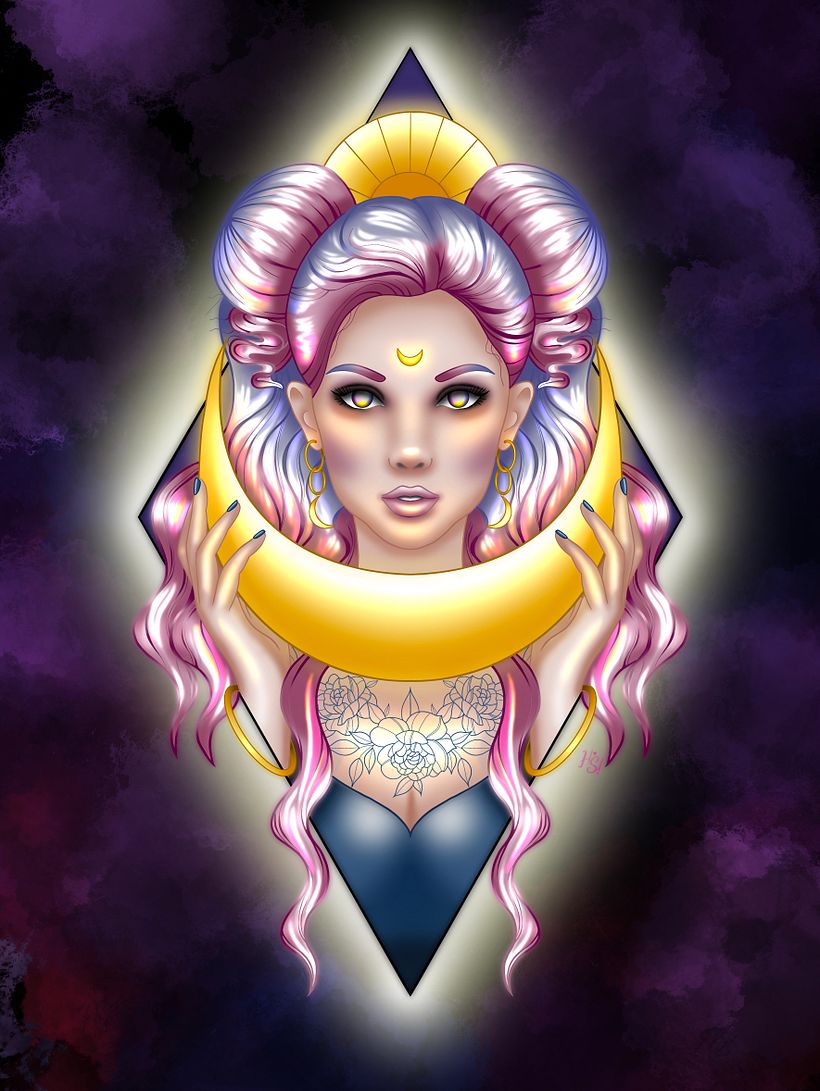 My project for course: Female Character Portraits in Procreate 2
