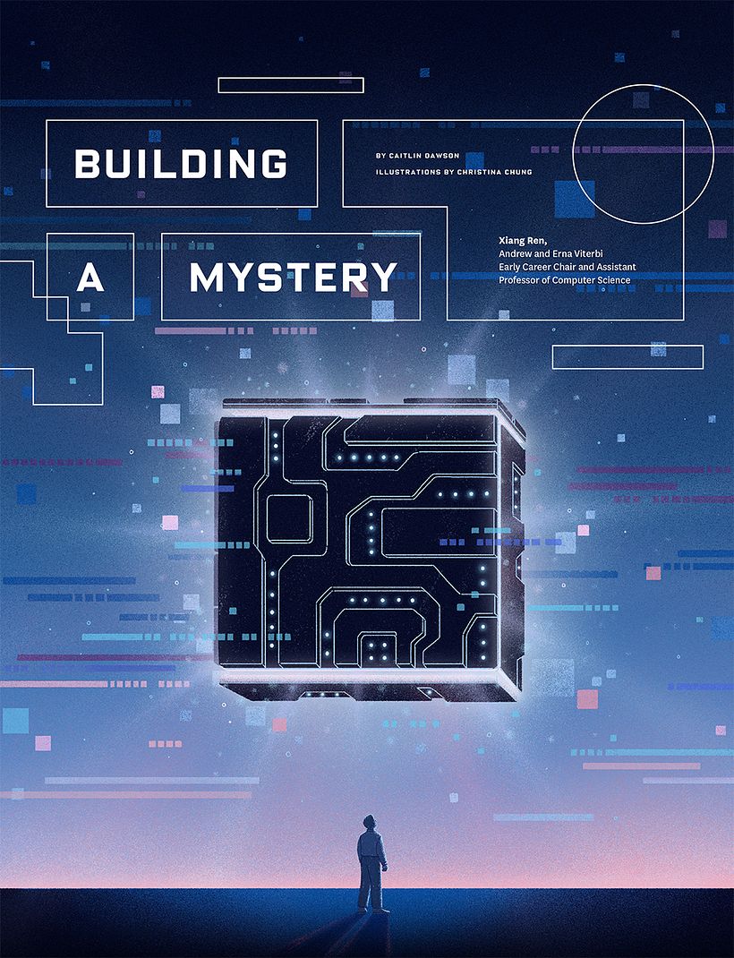 A comic for USC's Viterbi Magazine on how we can get a better understanding of the way AI works so it can be more transparent