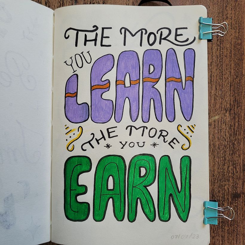 Mi proyecto del curso: Cuaderno tipográfico con lettering manual 3
