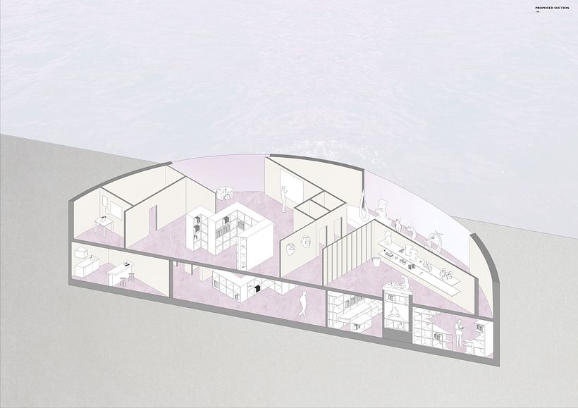 Cut-through Section