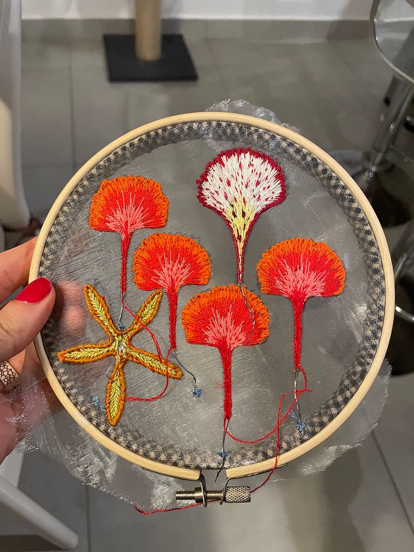 Mi proyecto del curso: Bordado stumpwork: crea adornos en 3D 2