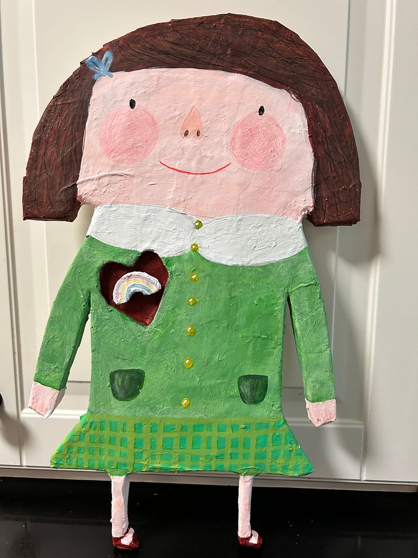 My project for course: Paper Mache for Beginners: Sculpt a Colorful Character 2