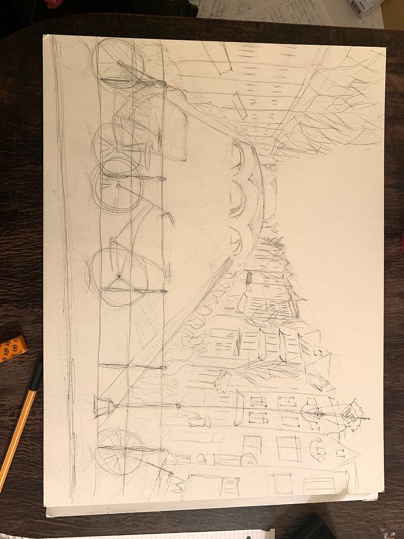 My project for course: Architectural Sketching with Watercolor and Ink 5