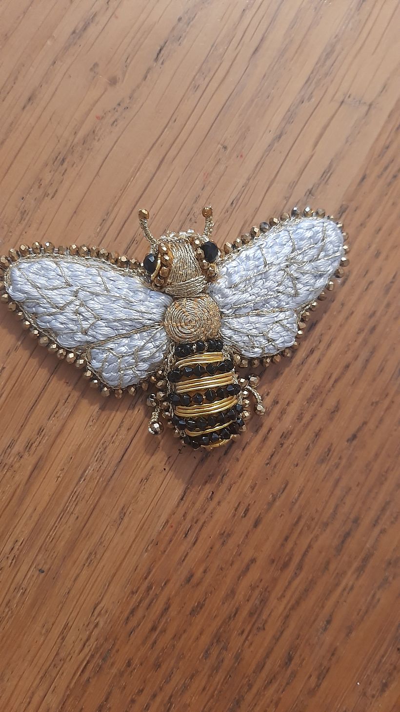 Ho rifinito con perline la spilla