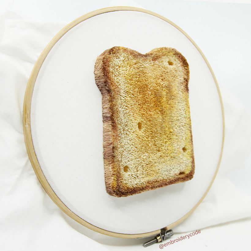 Realistic breakfast embroidery  2