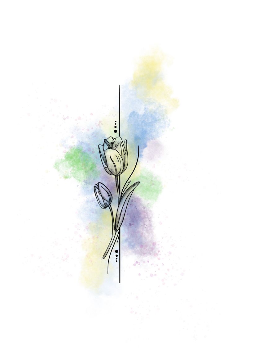 My project for course: Watercolor-Style Tattoo Techniques: Creating Art on Skin 2