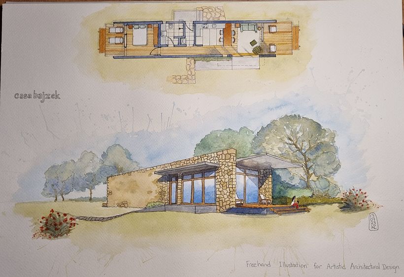 My project for course: Freehand Illustration for Artistic Architectural Design 2