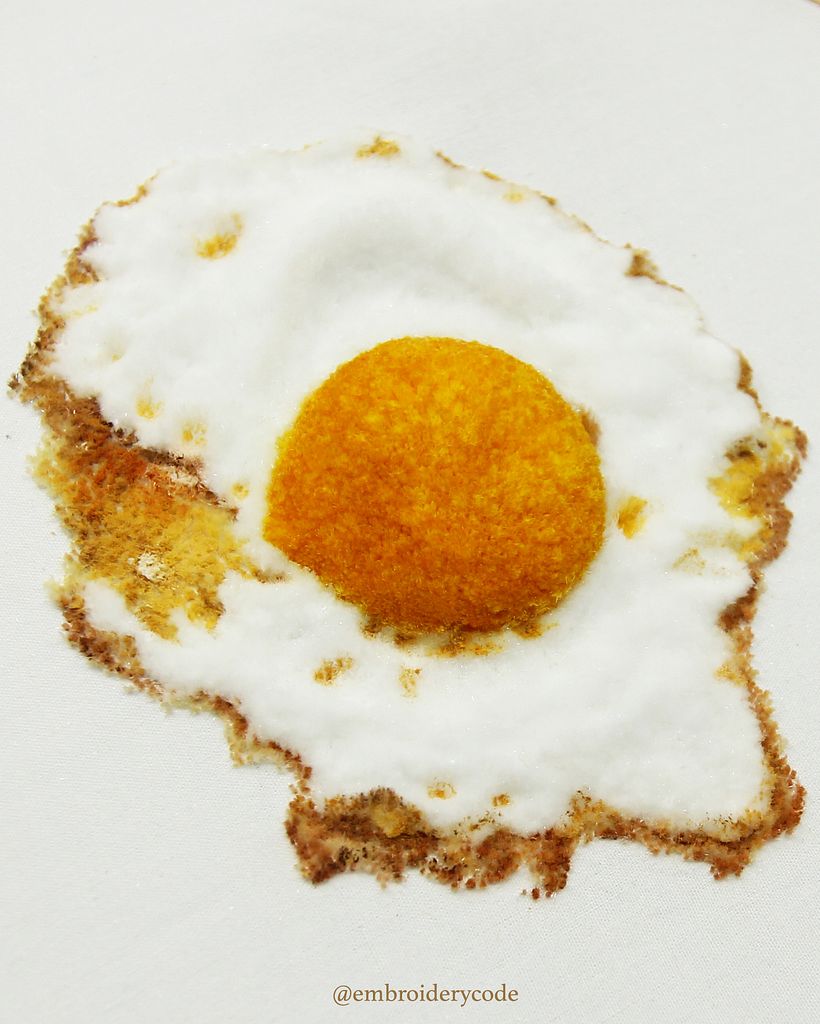 Realistic breakfast embroidery  6