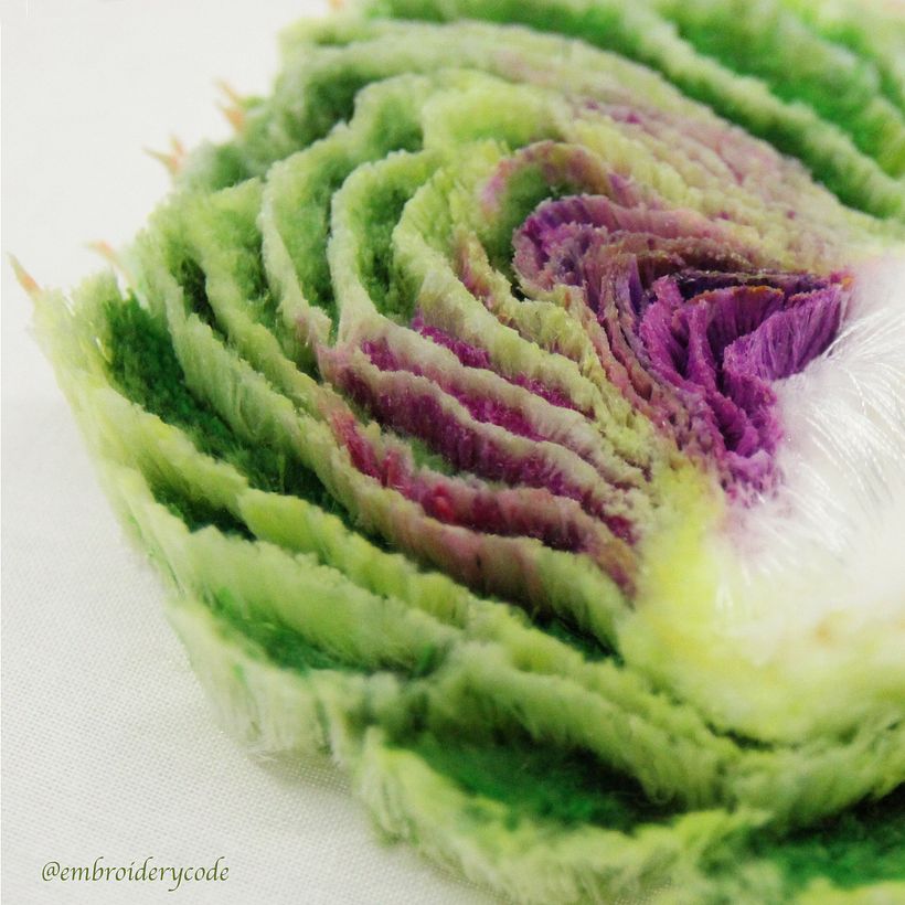 Realistic vegetable embroidery  7