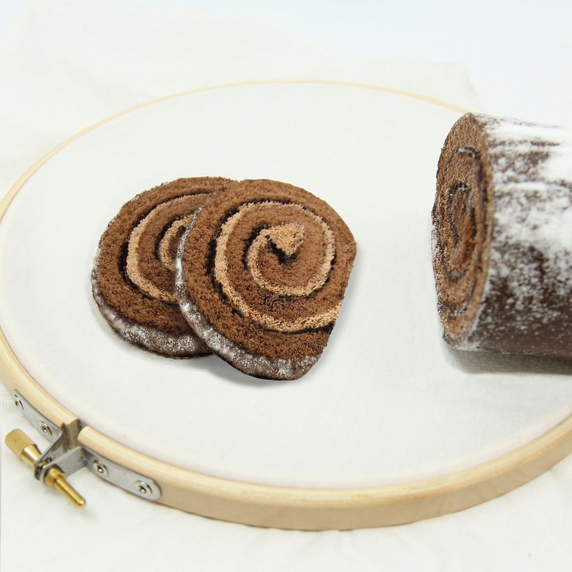 Realistic dessert and snack embroidery  6