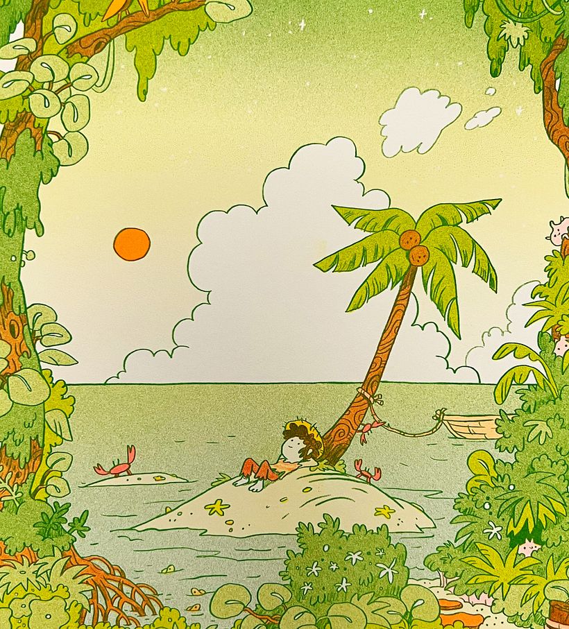 Island Dreams Risograph Print 1