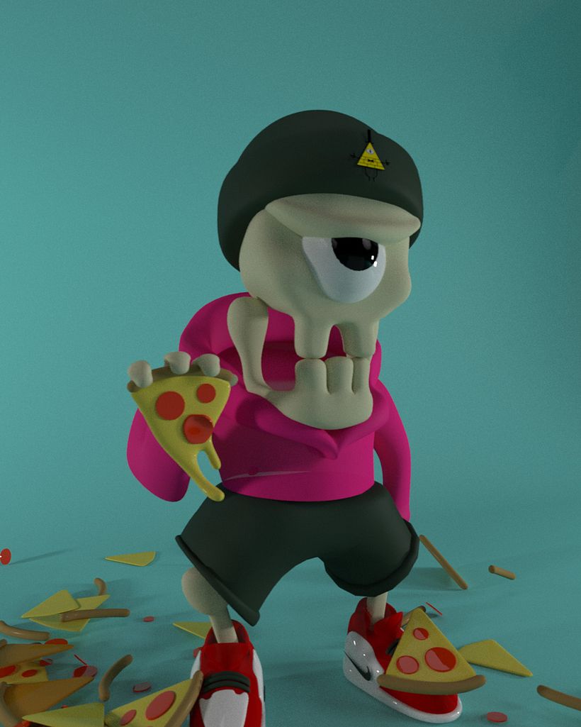 Mi proyecto del curso: Creación y animación de monstruos con Cinema 4D  1