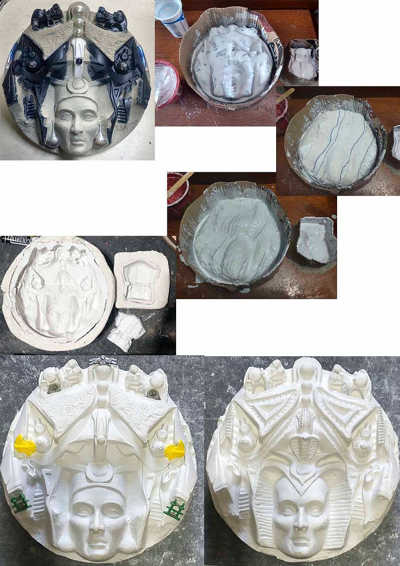  Molde de silicone e cópias