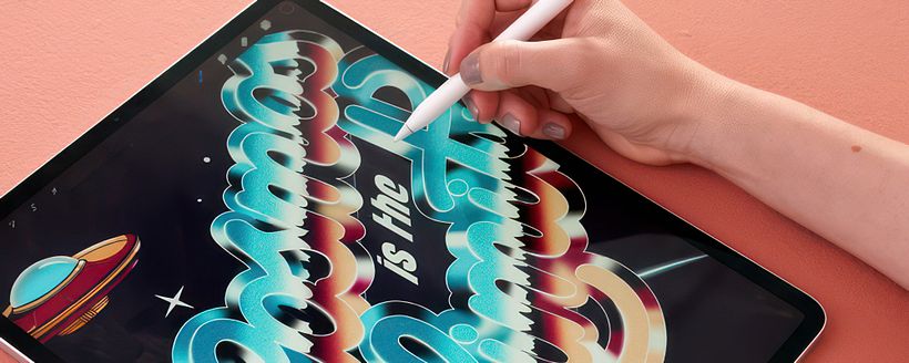 Imagen creada con pinceles caligráficos procreate