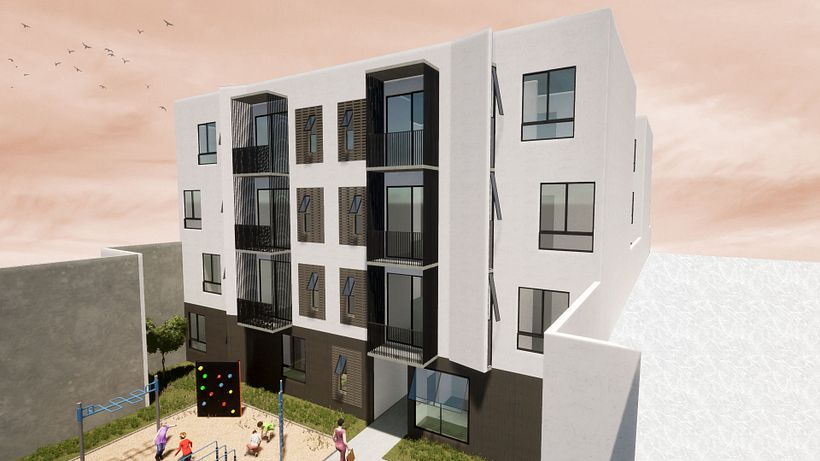 Interior de los edificios