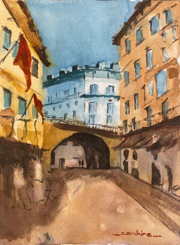 My project for course: Architectural Illustration with Watercolor 1