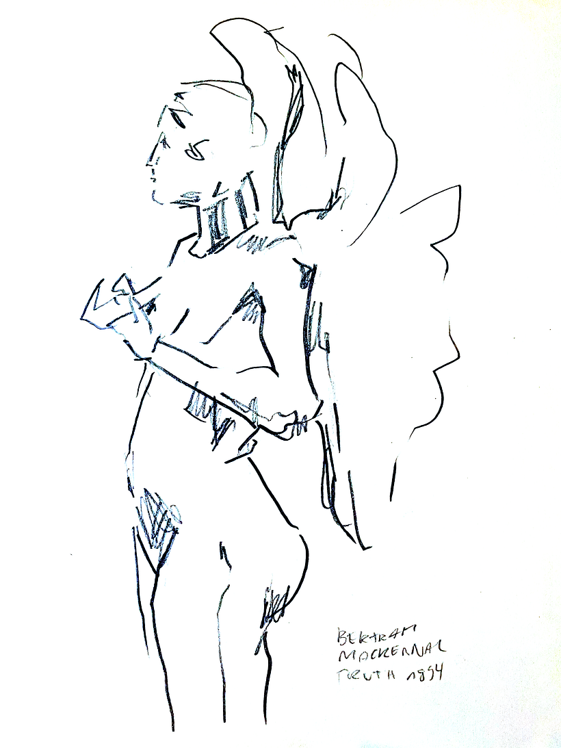 Sketch of a statue - pencil