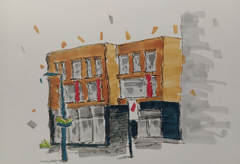 My project for course: Expressive Architectural Sketching with Colored Markers 4