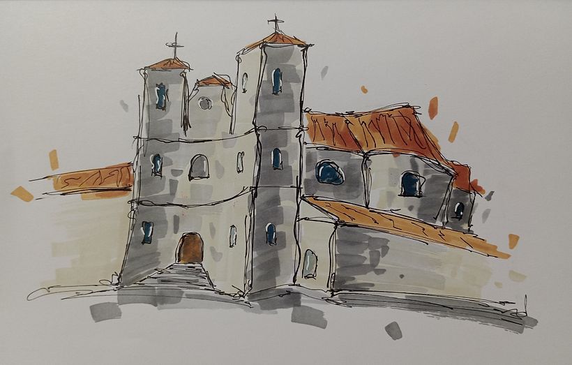 My project for course: Expressive Architectural Sketching with Colored Markers 1