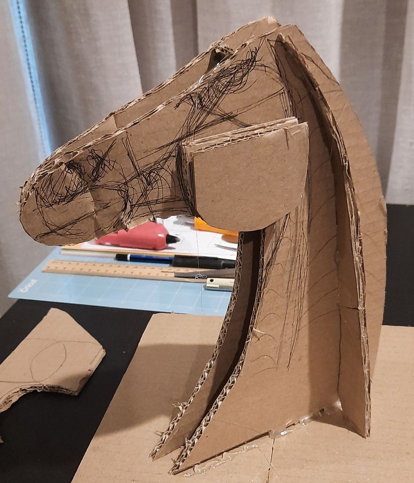 My project for course: Cardboard Sculptures for Beginners - Diseño de personajes