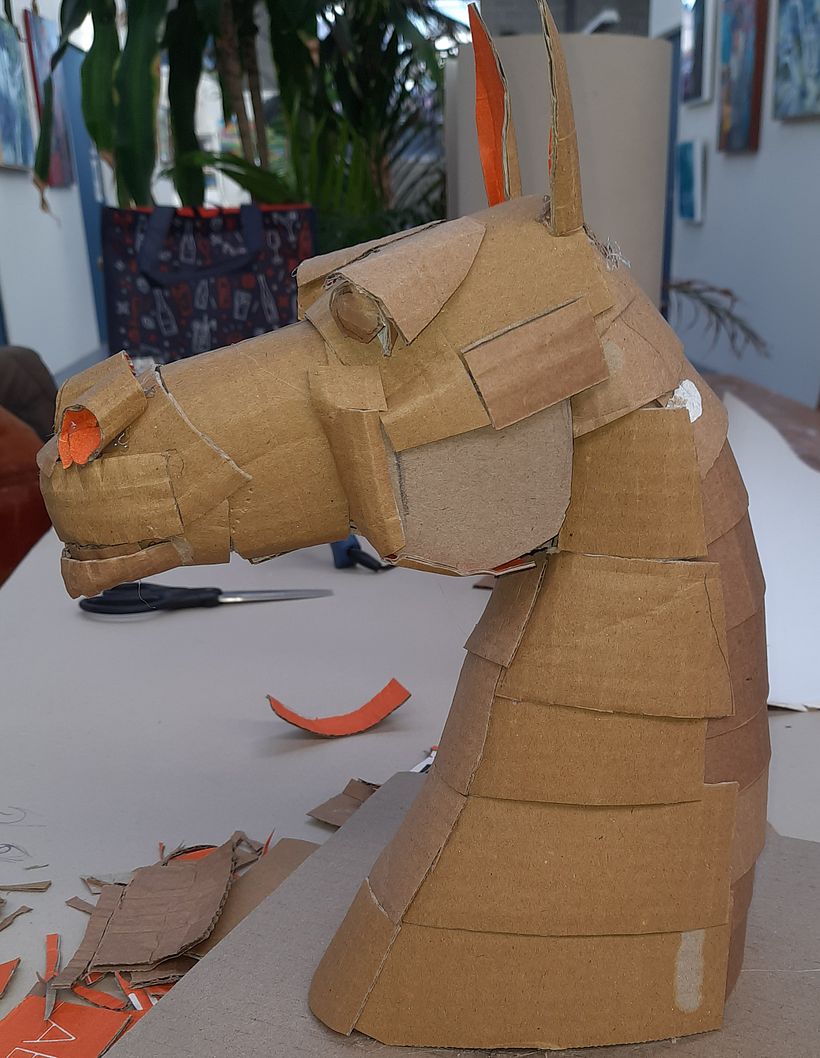 My project for course: Cardboard Sculptures for Beginners - Diseño de personajes
