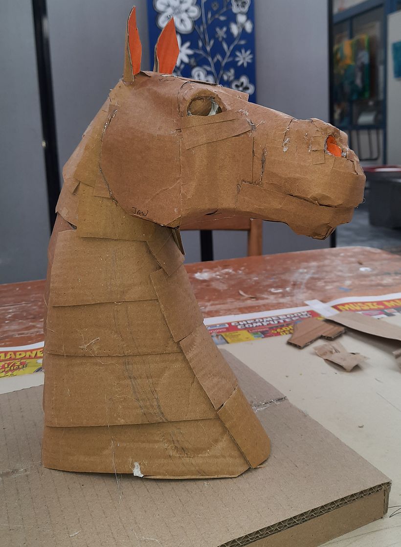 My project for course: Cardboard Sculptures for Beginners - Diseño de personajes