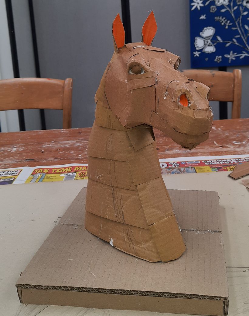 My project for course: Cardboard Sculptures for Beginners - Diseño de personajes