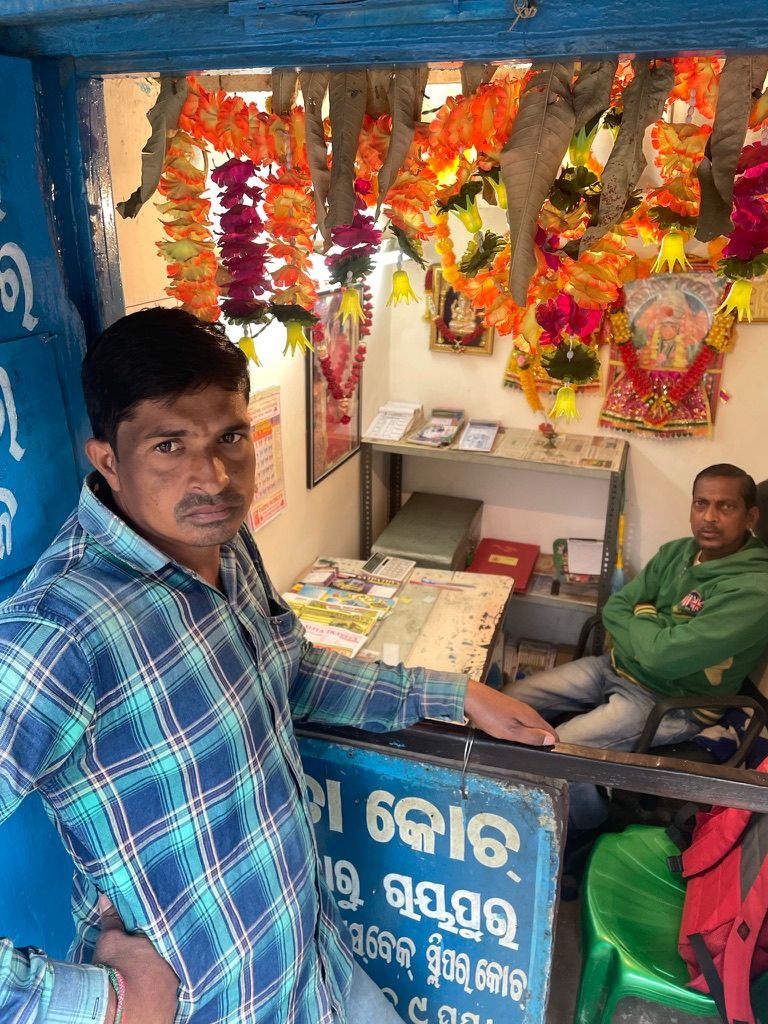 Bust ticket counter, Balangir, Odisha, India