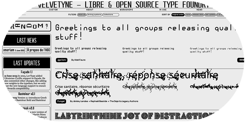 Velvetyne tipografias bonitas gratis