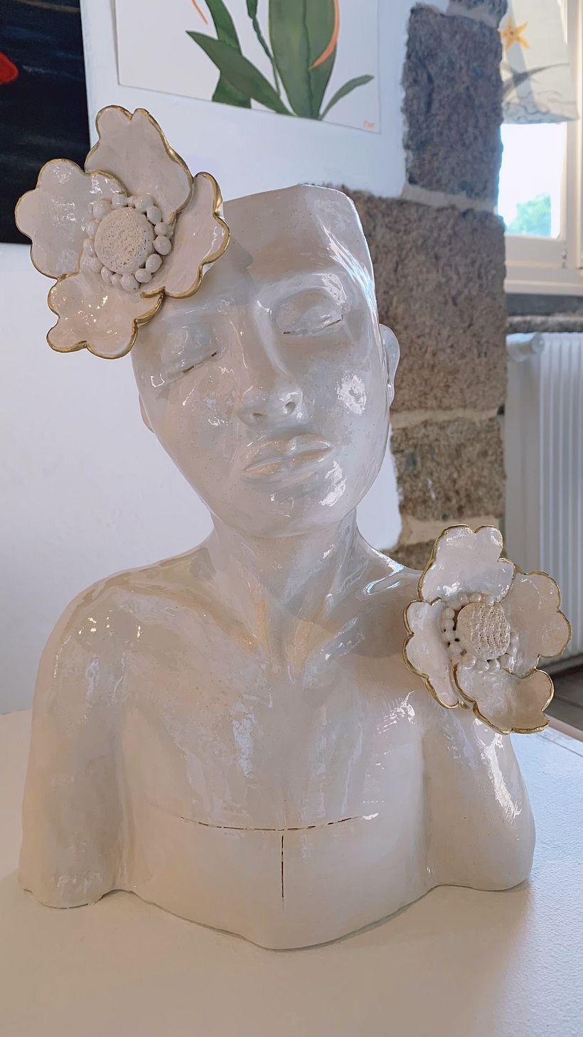 My first bust sculpture, thank you Cristina !