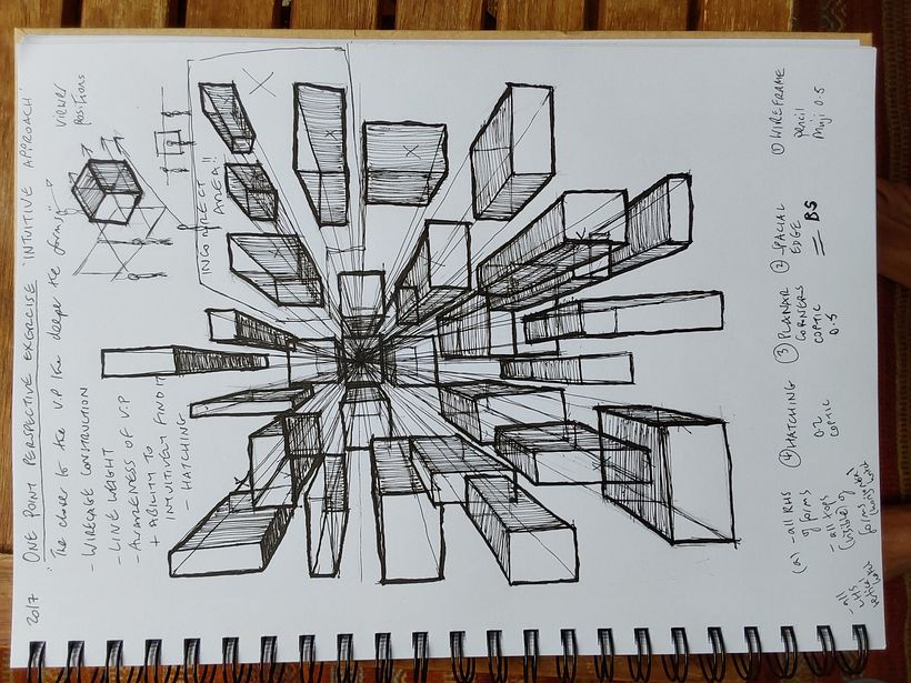 1 point perspective exercise