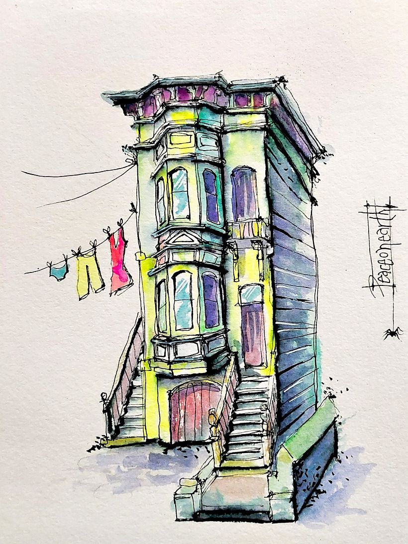 My project for course: Expressive Architectural Sketching with Colored Markers 2