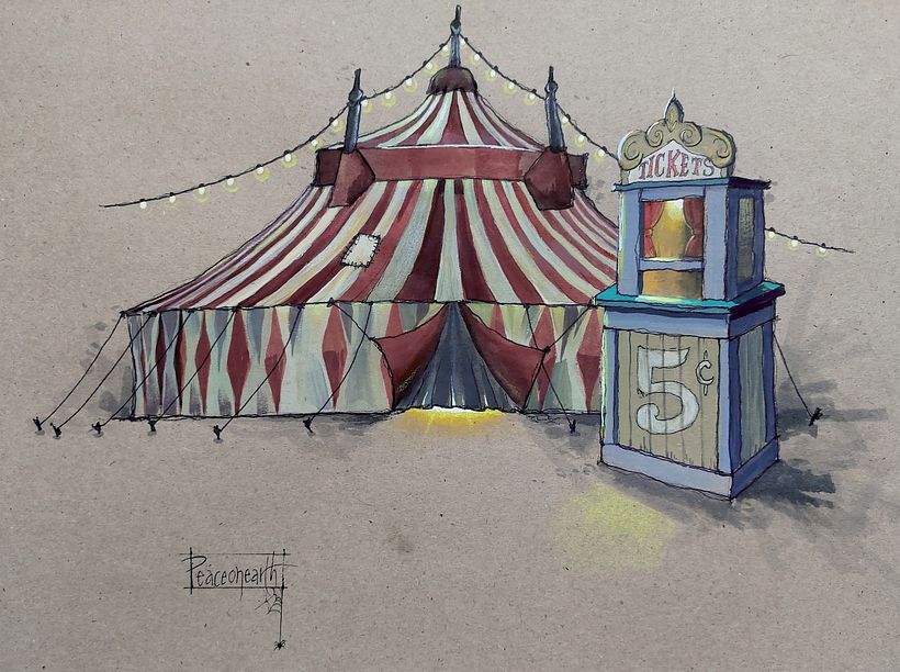 My project for course: Expressive Architectural Sketching with Colored Markers 3