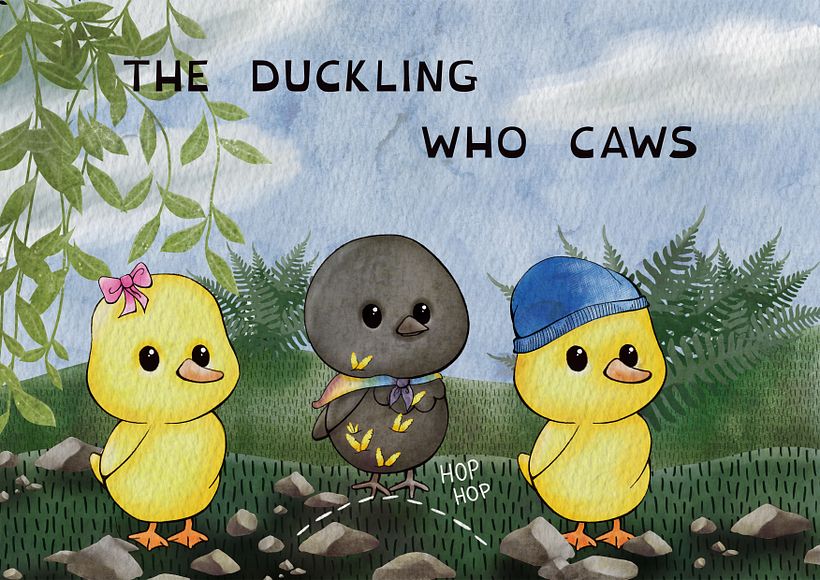 My project for course: Children’s Illustration with Procreate: The Duckling Who Caws 4