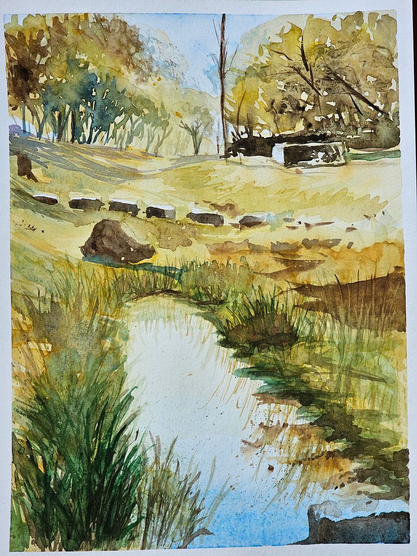 My project for course: Natural Landscapes in Watercolor 1