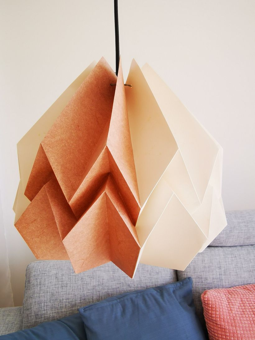 My project for: Design Your Own Paper Lamp | Domestika, image size:820x1093