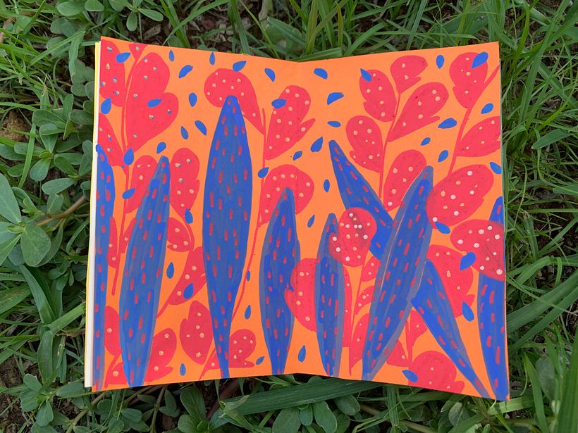 My project for course: Botanical Patterns in a Sketchbook: Conquer the Blank Page 1