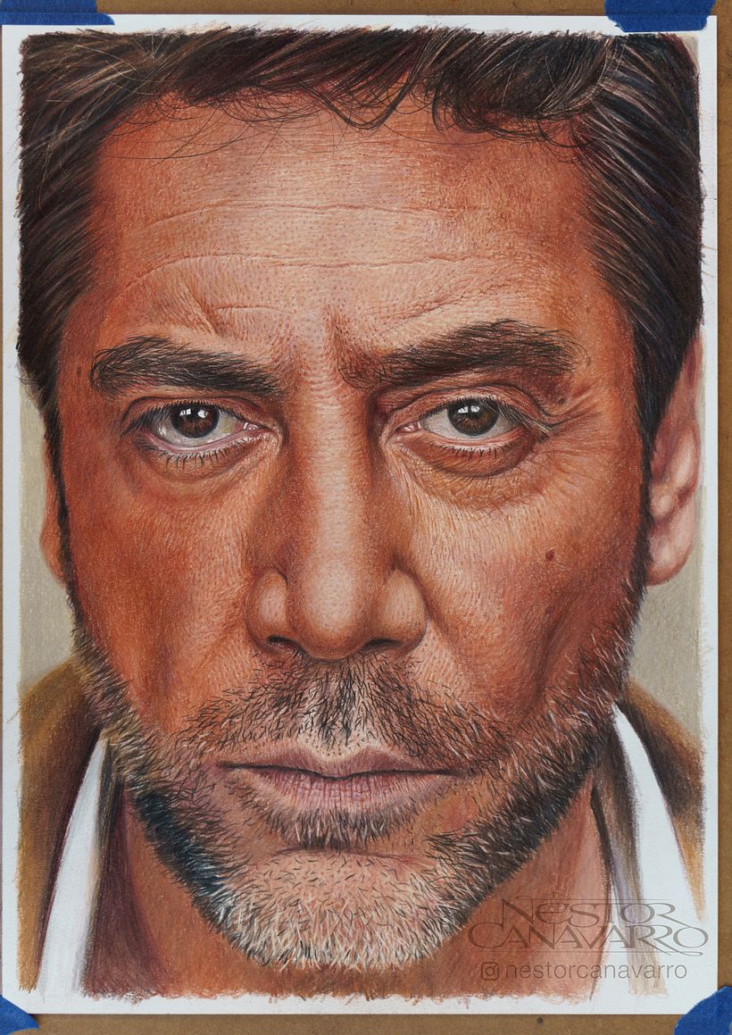 Javier Bardem en lápices de colores 8