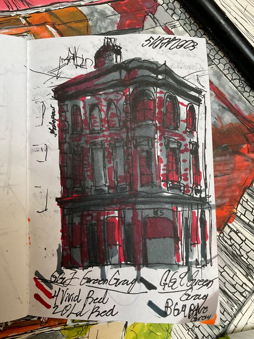 My project for course: Expressive Architectural Sketching with Colored Markers 12