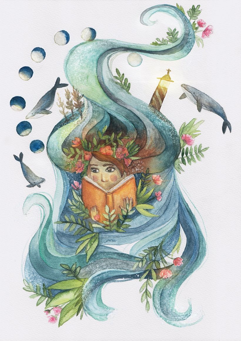 Mein Abschlussprojekt für den Kurs: Aquarelltechnik für traumhafte Illustrationen  2