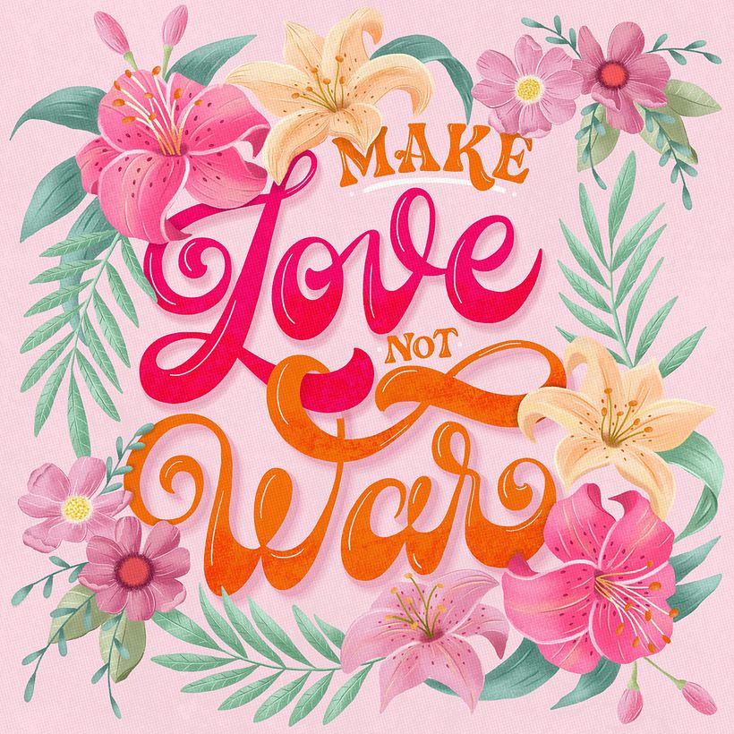 Hand Lettering quote with florals 9