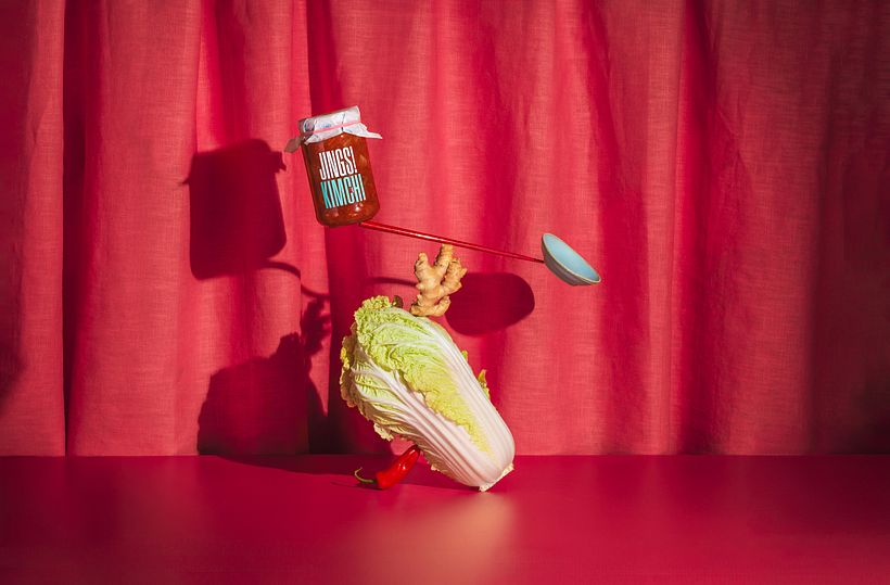 Jings! Kimchi. My project for course: Conceptual Product Photography for Advertising 5