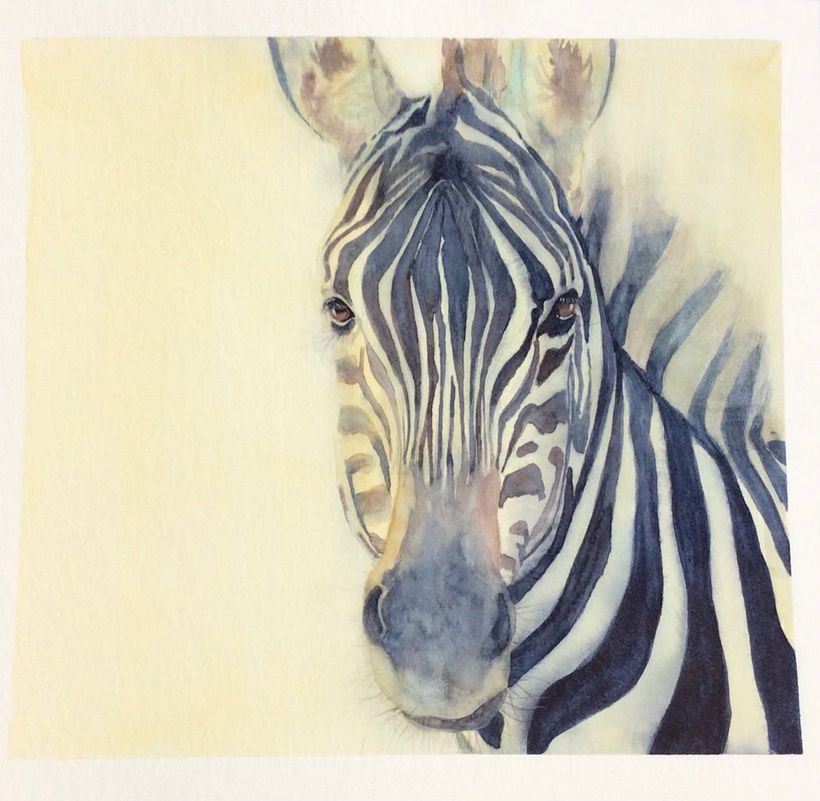 Mi proyecto para el curso: Retratos expresivos de animales en acuarela 1