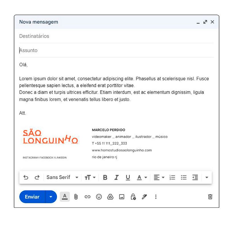 Assinatura de e-mail
