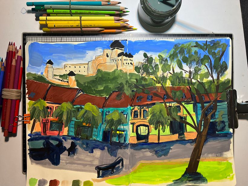 My project for course: Pictorial Sketchbook with Gouache 1