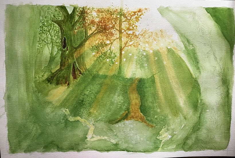 Open to view full painting: Dreamy Watercolor Landscapes: Paint with Light 3