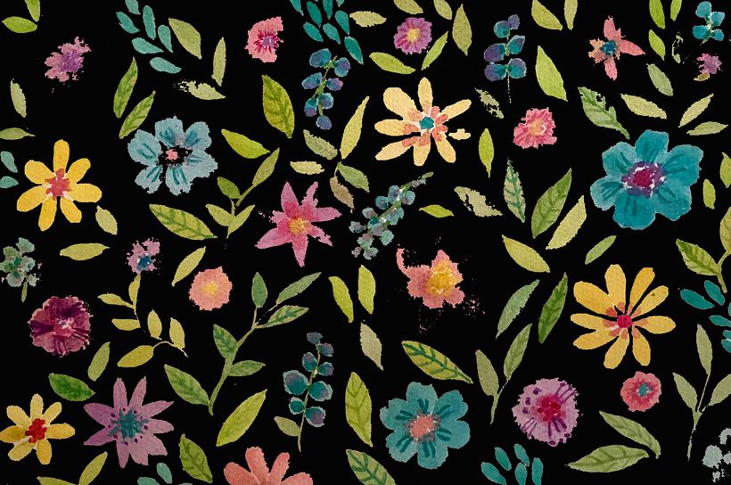 My project for course: Vibrant Floral Patterns with Watercolors 4