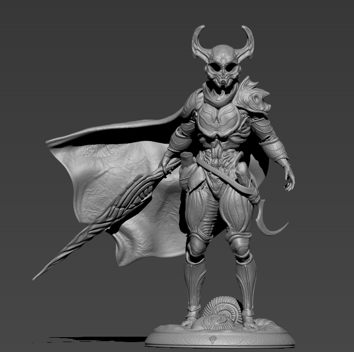 In the beginning stages of the project the idea was to have this be 3D printed and have a waving cape. 