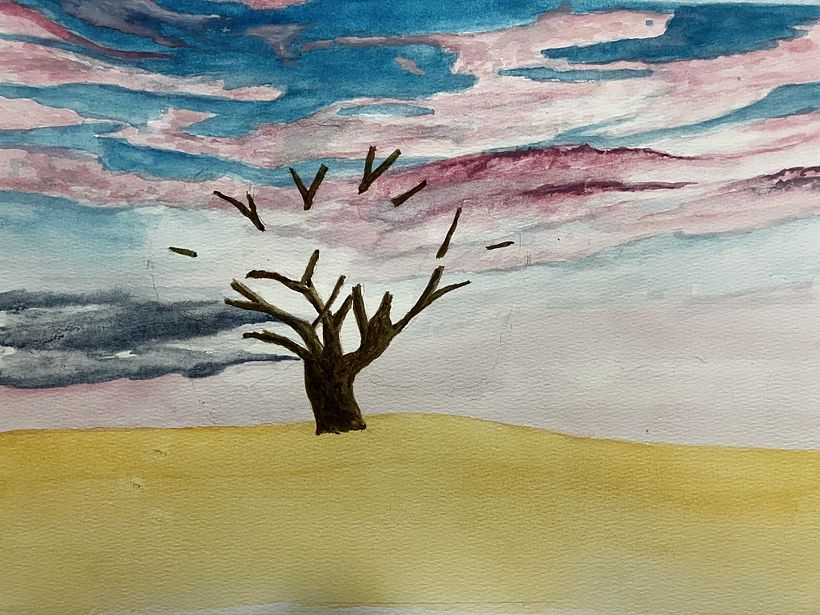 2) tree trunk and branches